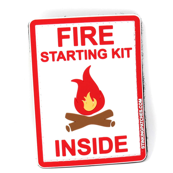 Fire Starting Kit PVC Hook and Loop Patch