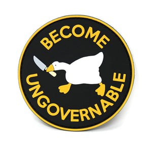 Become Ungovernable PVC Hook and Loop Patch