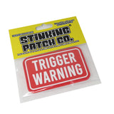 Trigger Warning PVC Hook and Loop Patch