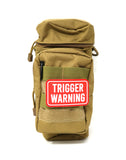 Trigger Warning PVC Hook and Loop Patch
