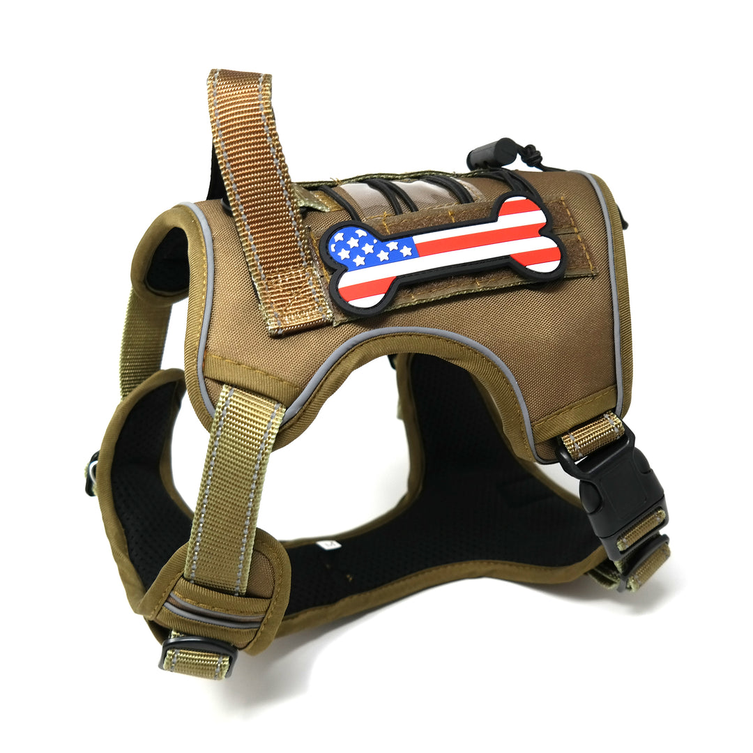 American Flag Dog Bone PVC Rubber Funny Tactical Hook and Loop Patch f ...