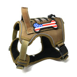 American Flag Dog Bone PVC Patch for Dog Vests