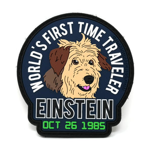 Einstein World's First Time Traveler PVC Hook and Loop Tactical Patch