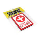 Red First Aid Kit Inside PVC Patch