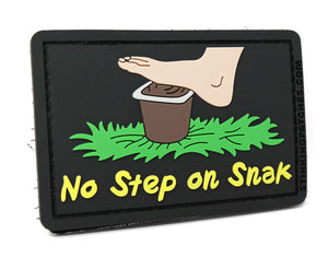 No Step on Snak PVC Hook and Loop Patch