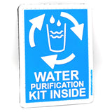 Water Purification Kit Inside PVC Hook and Loop Patch