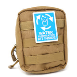Water Purification Kit Inside PVC Hook and Loop Patch