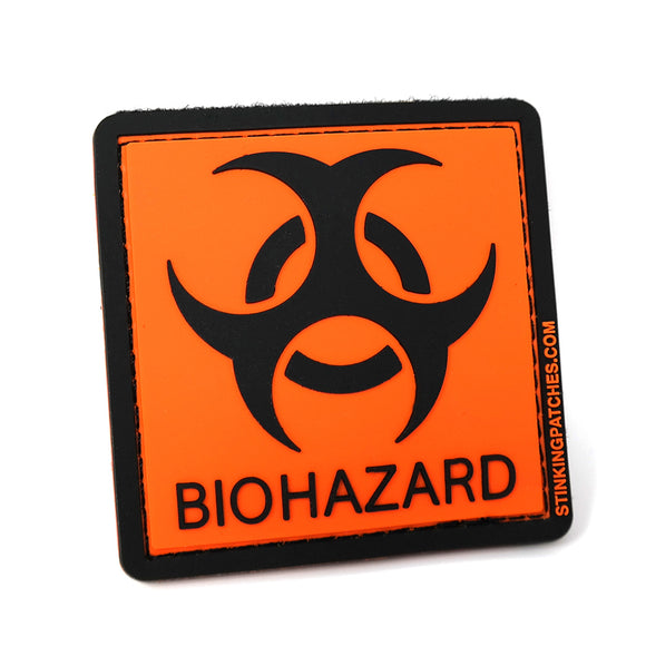 Biohazard Hook and Loop PVC Patch