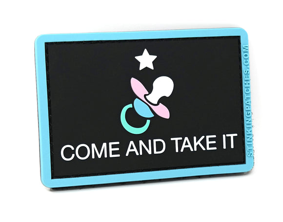 Come and Take It Pacifier Baby Bag Patch