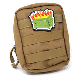 Dumpster Fire PVC Tactical Hook and Loop Patch | Funny Tactical Patch