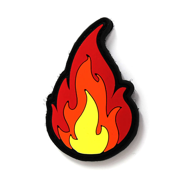 Flame PVC Hook and Loop Patch