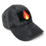 Flame PVC Hook and Loop Patch