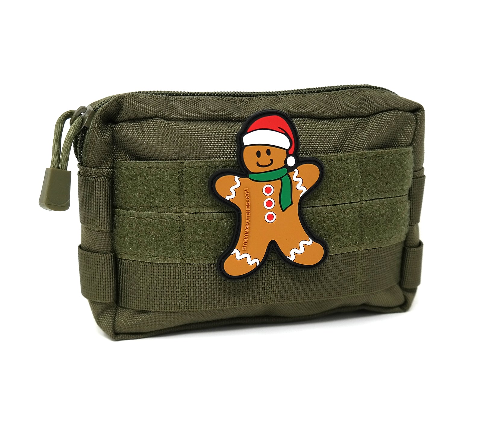 Gingerbread Man Hook and Loop PVC Rubber Patch | Christmas Tactical Patch