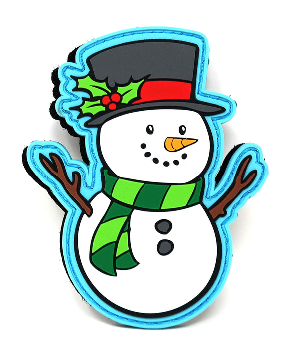 Snowman Tactical Hook and Loop PVC Patch